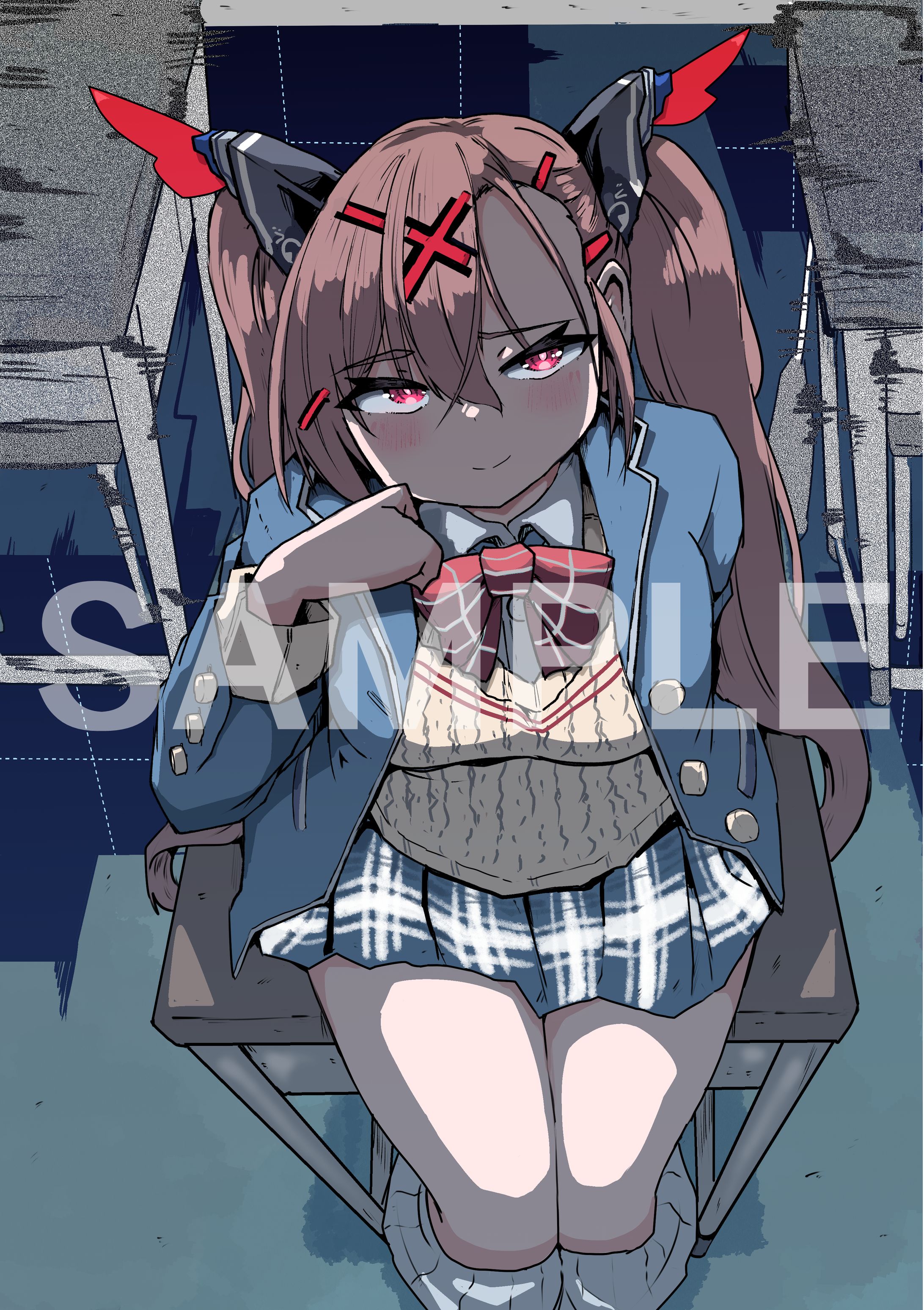 Nintendo Switch版　ラブラブスクールデイズ　クリアファイル等イラスト-1