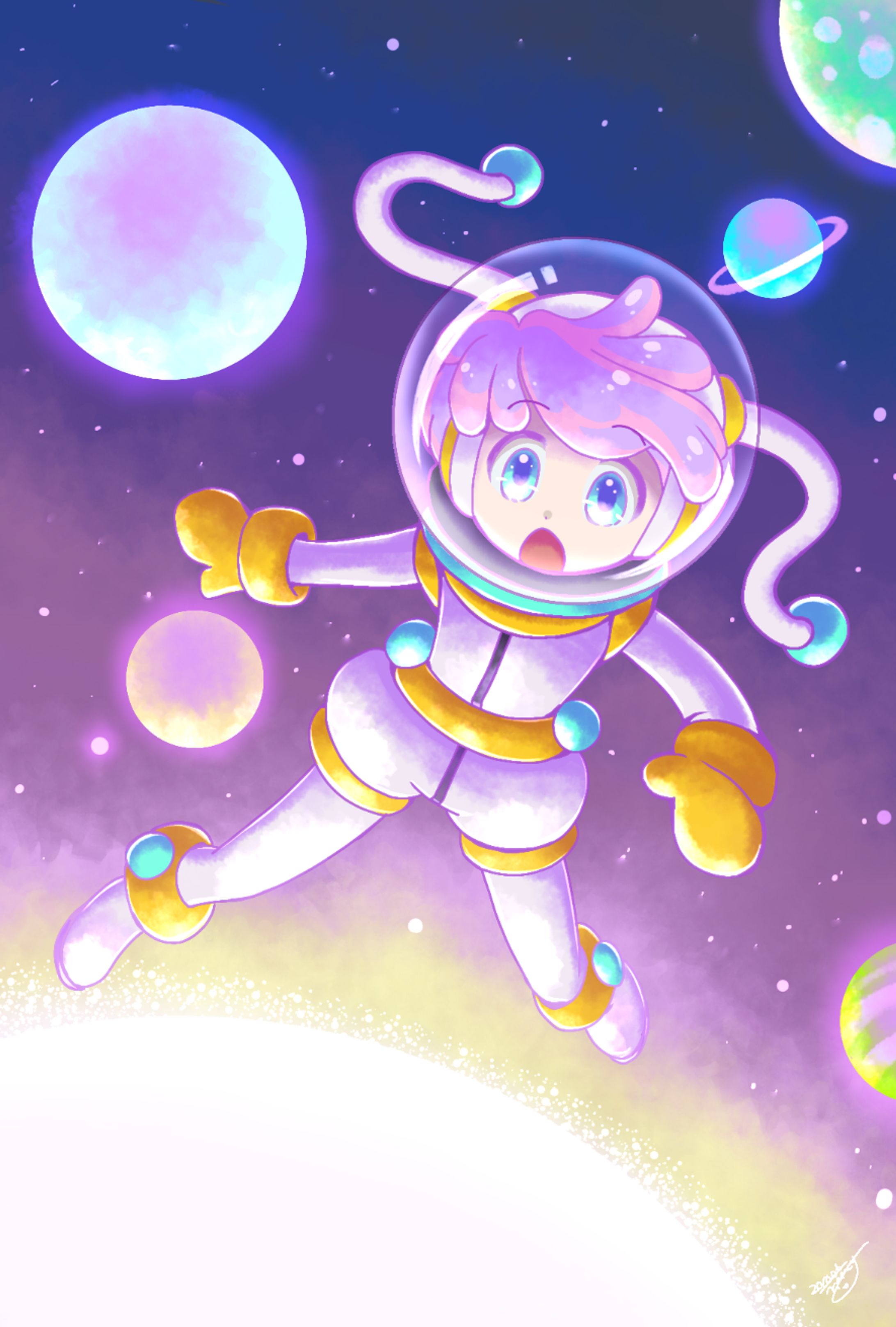 【創作】宇宙ちゃん-1