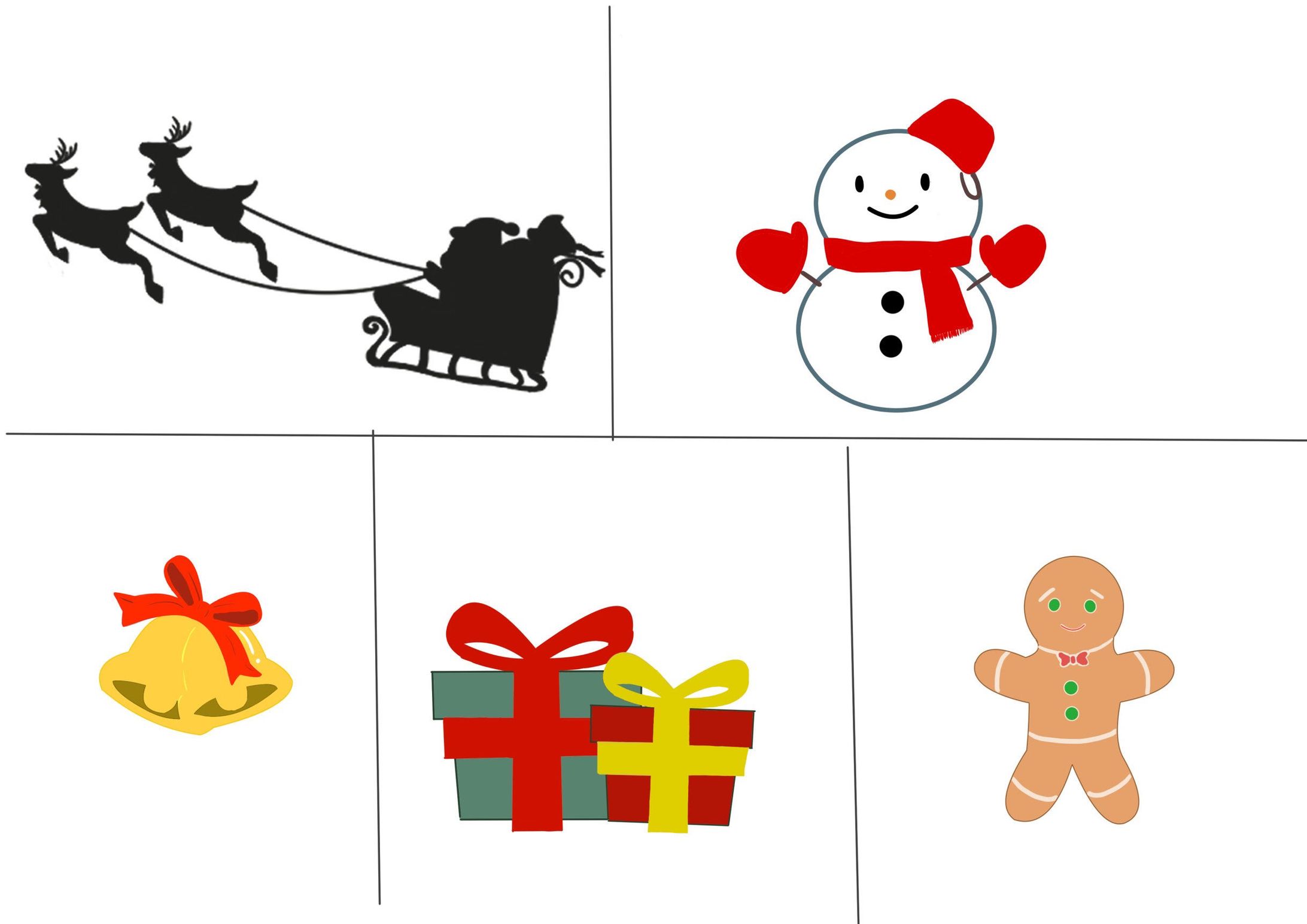 クリスマス　カットイラスト-1