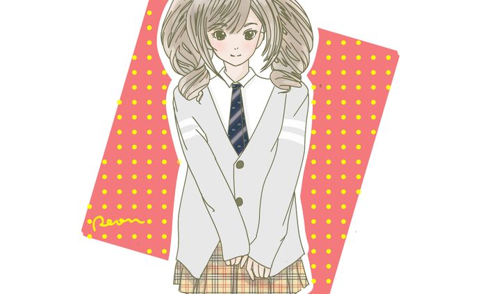 ツインテ制服ガール