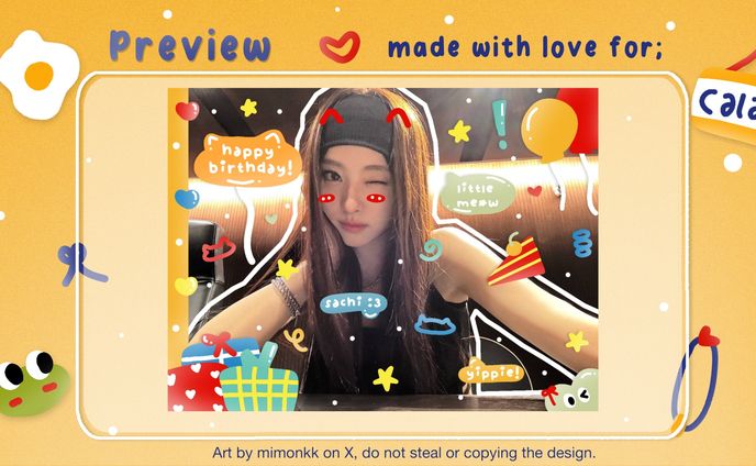 Scribble bday, mensive & pinned