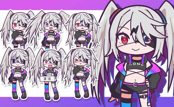 【イラスト】VOICEVOXぞん子立ち絵