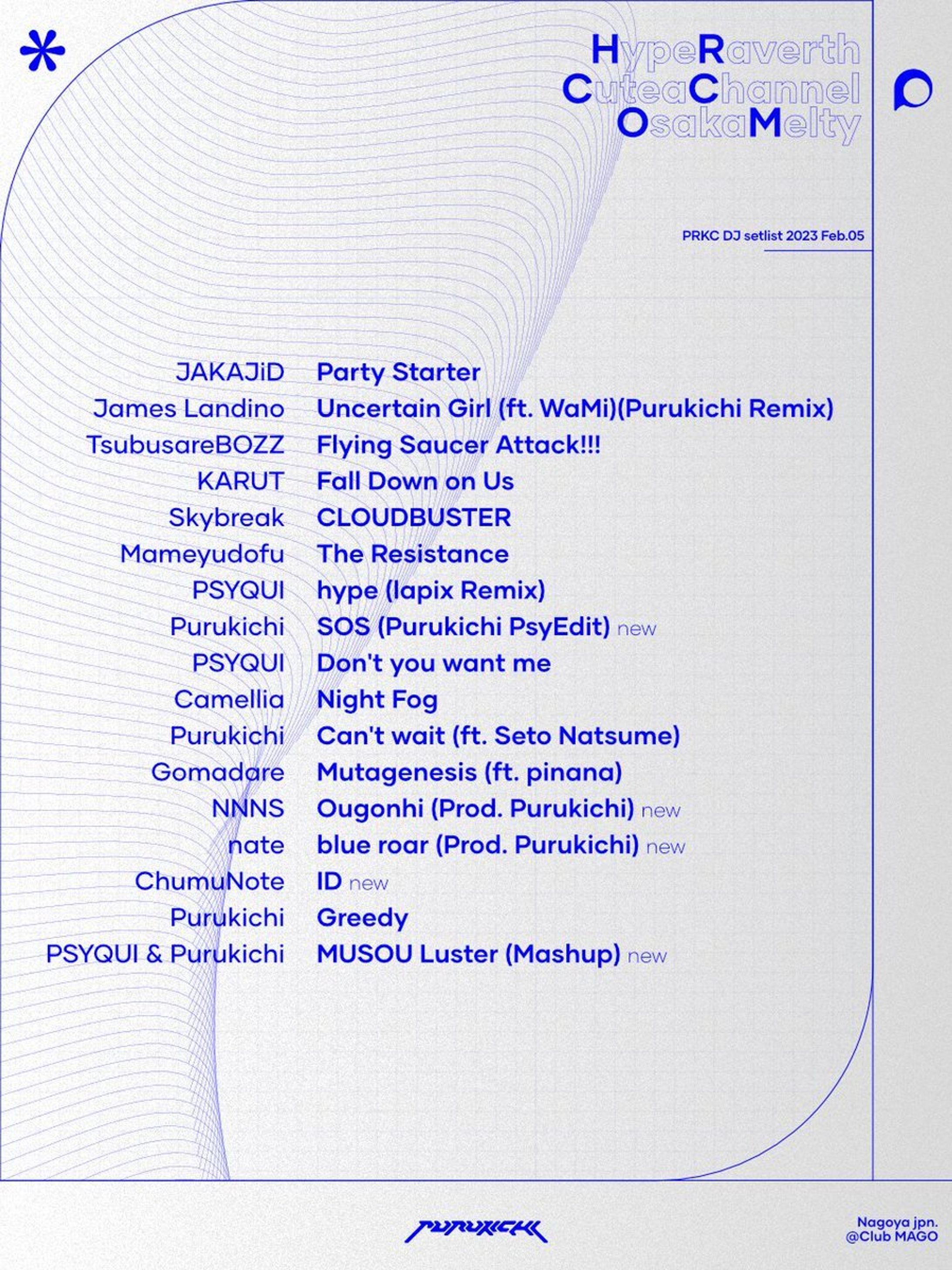 HypeRaverth setlist-1