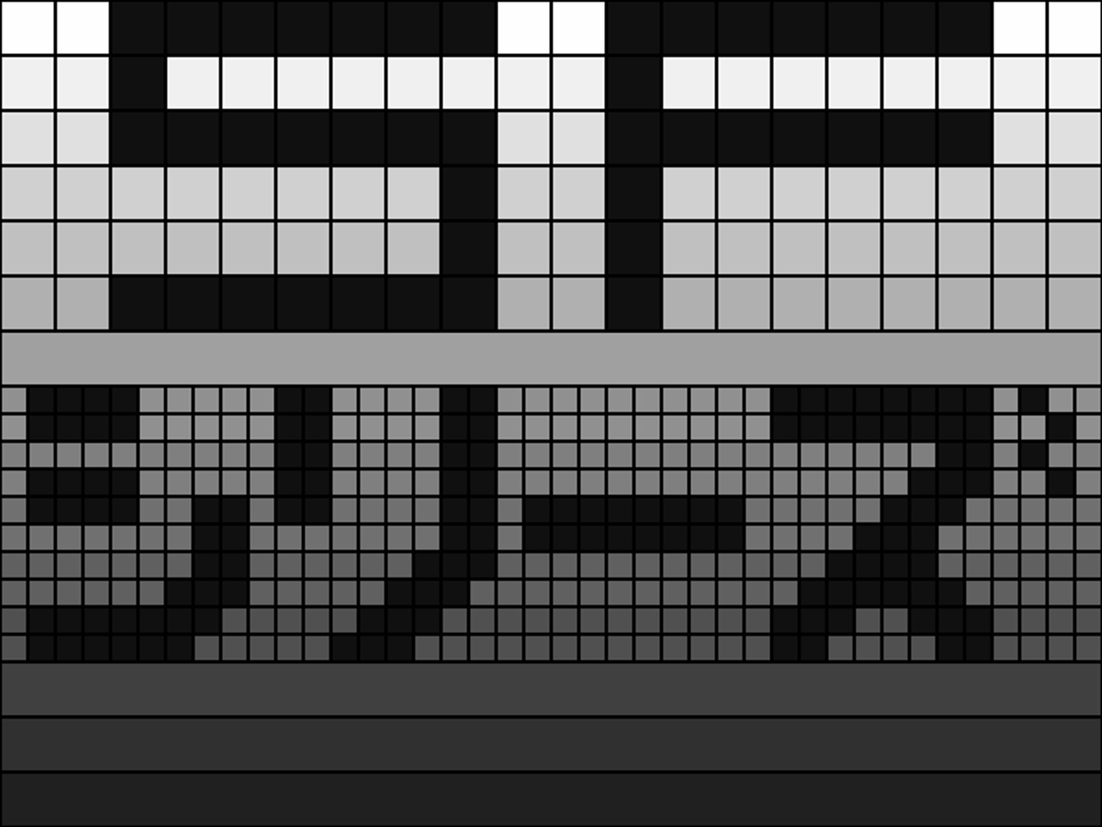 「SFシリーズ」の制作に用いたドット絵-1
