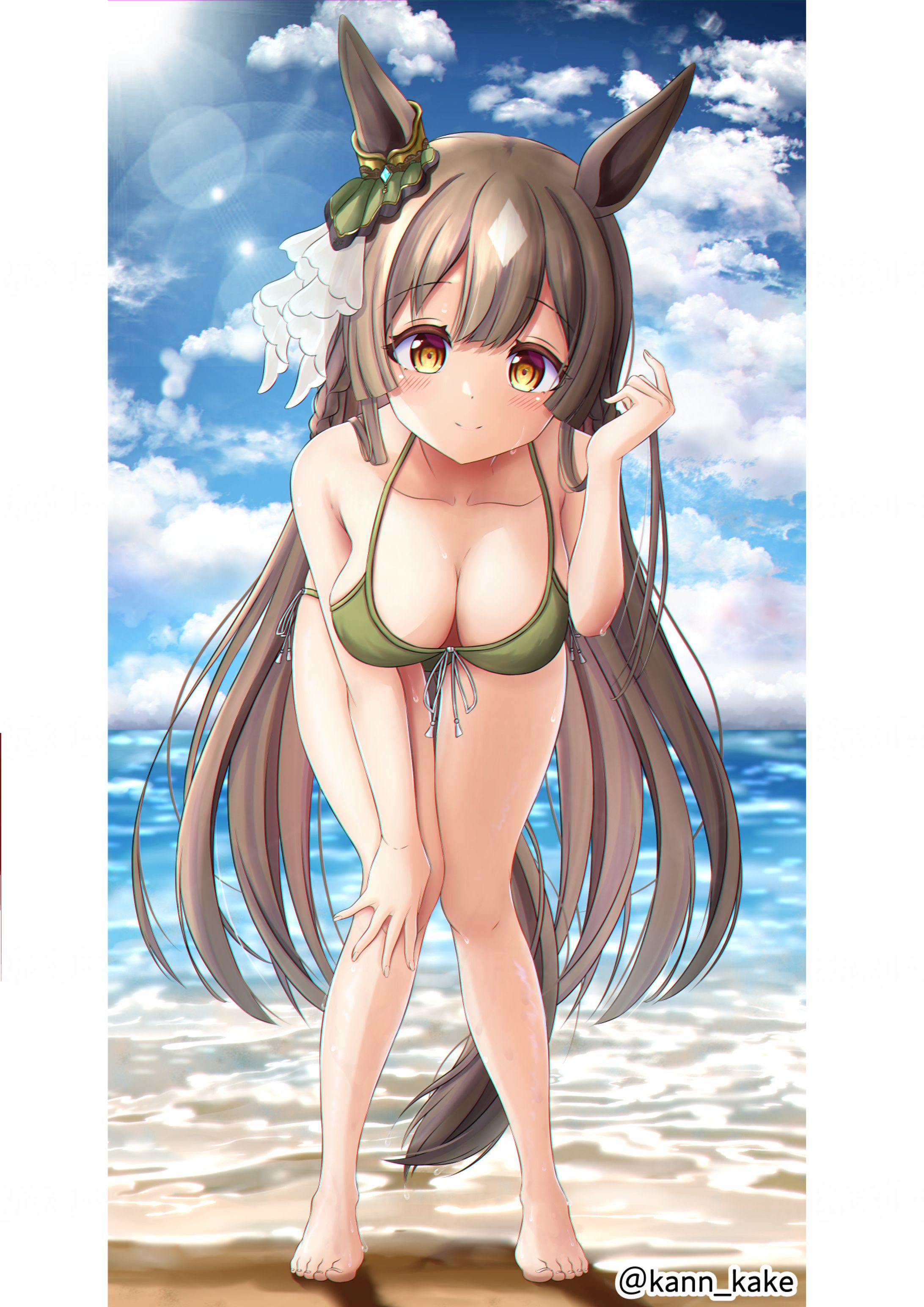 ダイヤちゃん水着イラスト-1