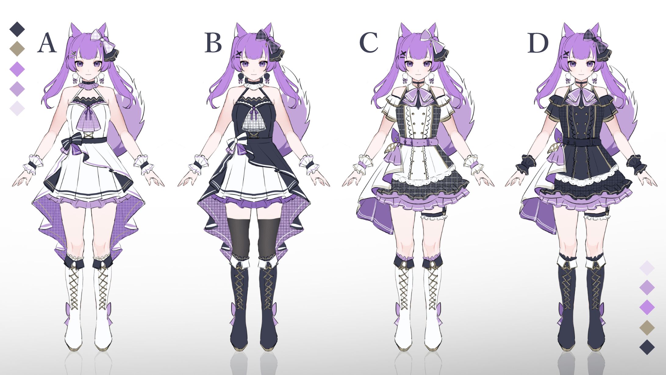 紫乃華葵思さん/アイドル衣装デザイン-1