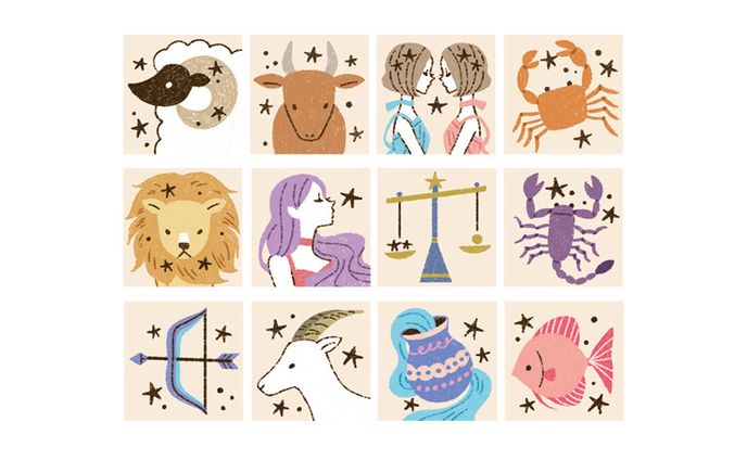 占い、水彩イラスト
