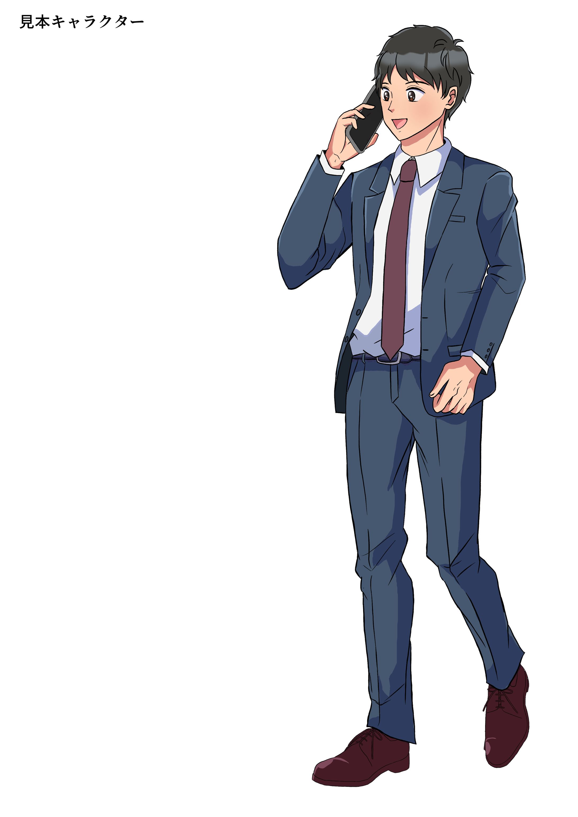 【サンプル】スーツ男性-1