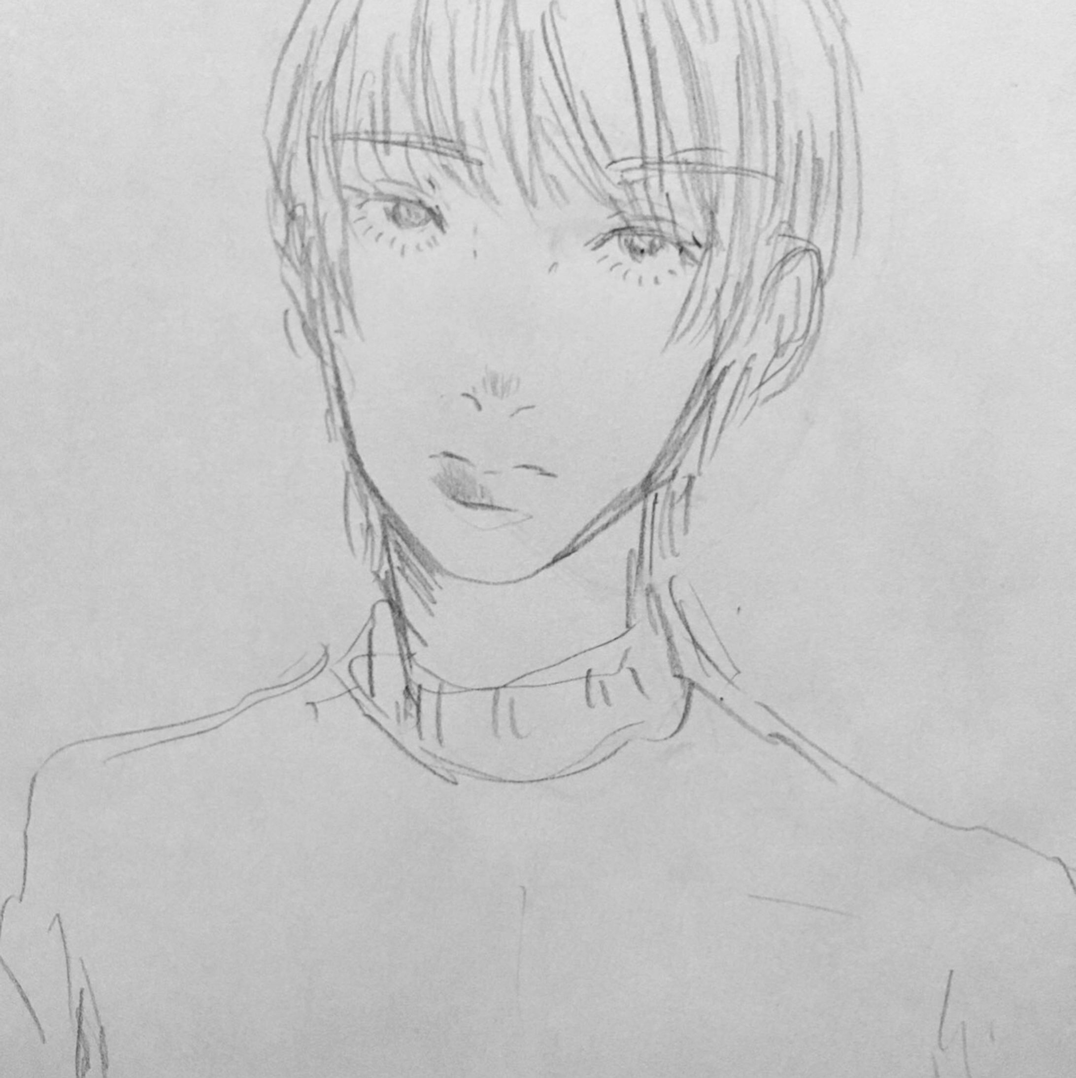 #illustration  #アナログイラスト  #イラスト #イラストレーション  #ラフ #クロッキー-1