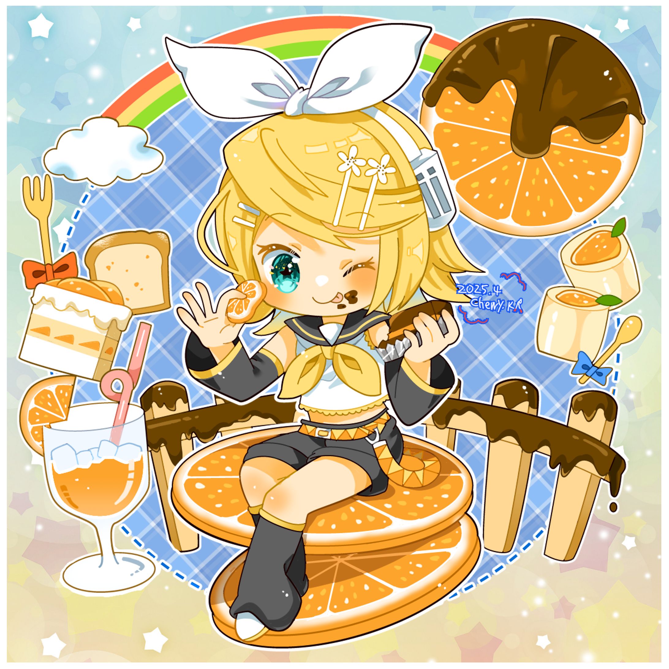 リンとオレンジスイーツ(ボカロ)-1