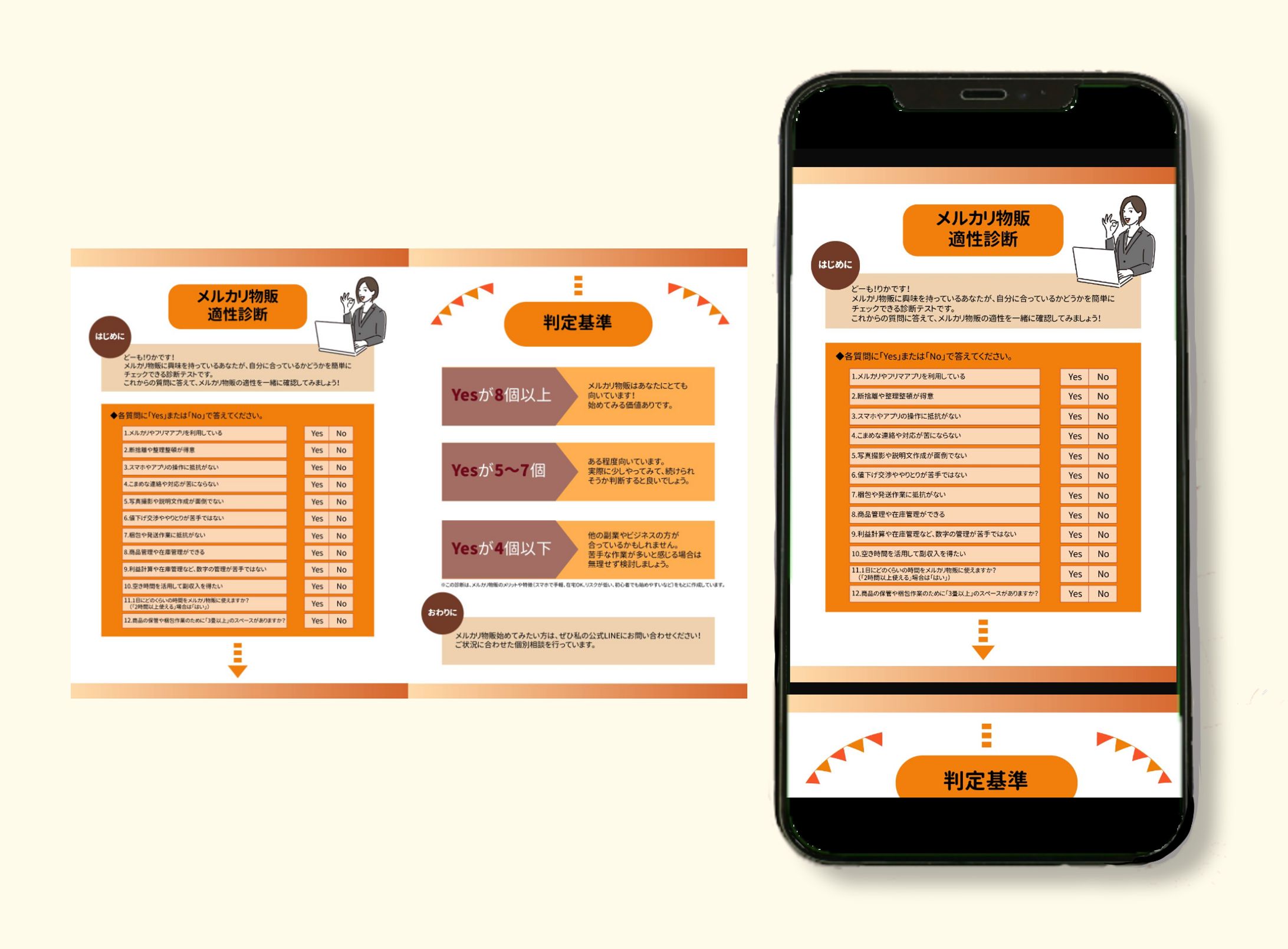[営業用画像]メルカリ物販適性診断/[Promotional Image] Mercari Product Selling Aptitude Assessment-1