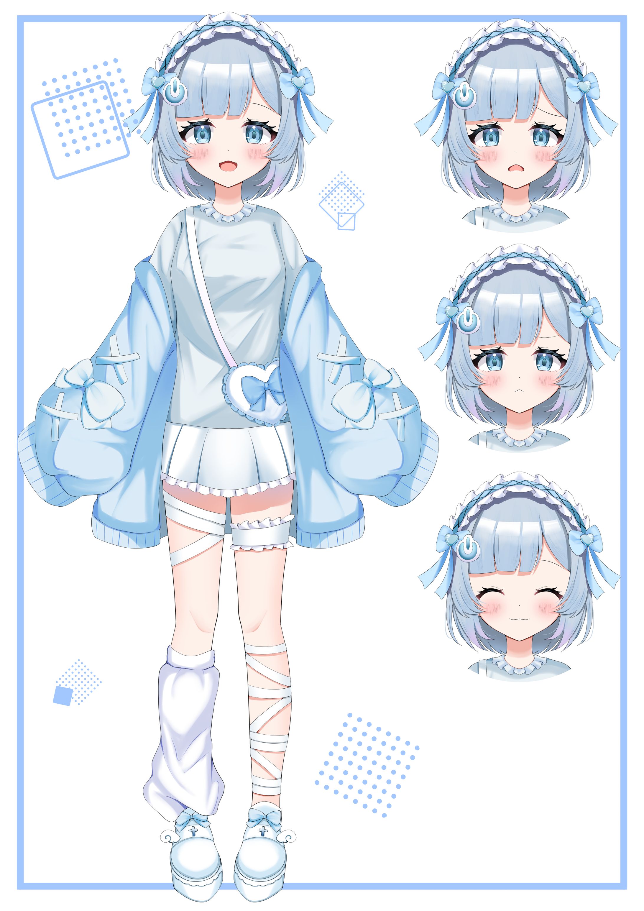 VTuber立ち絵㉜+表情差分-1