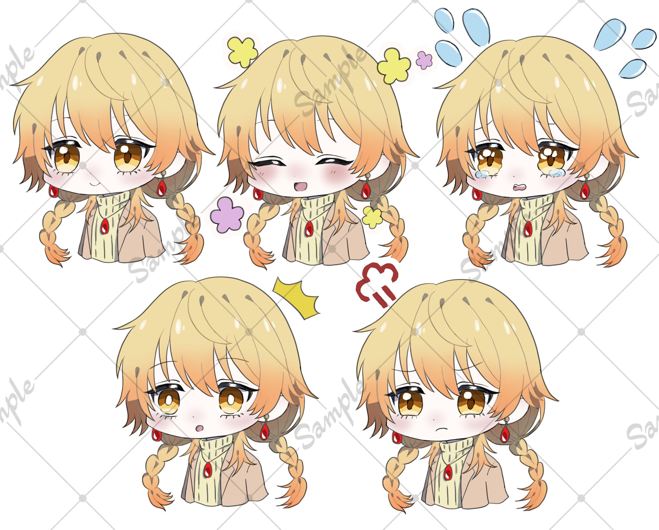 【ご依頼】表情差分イラスト-1