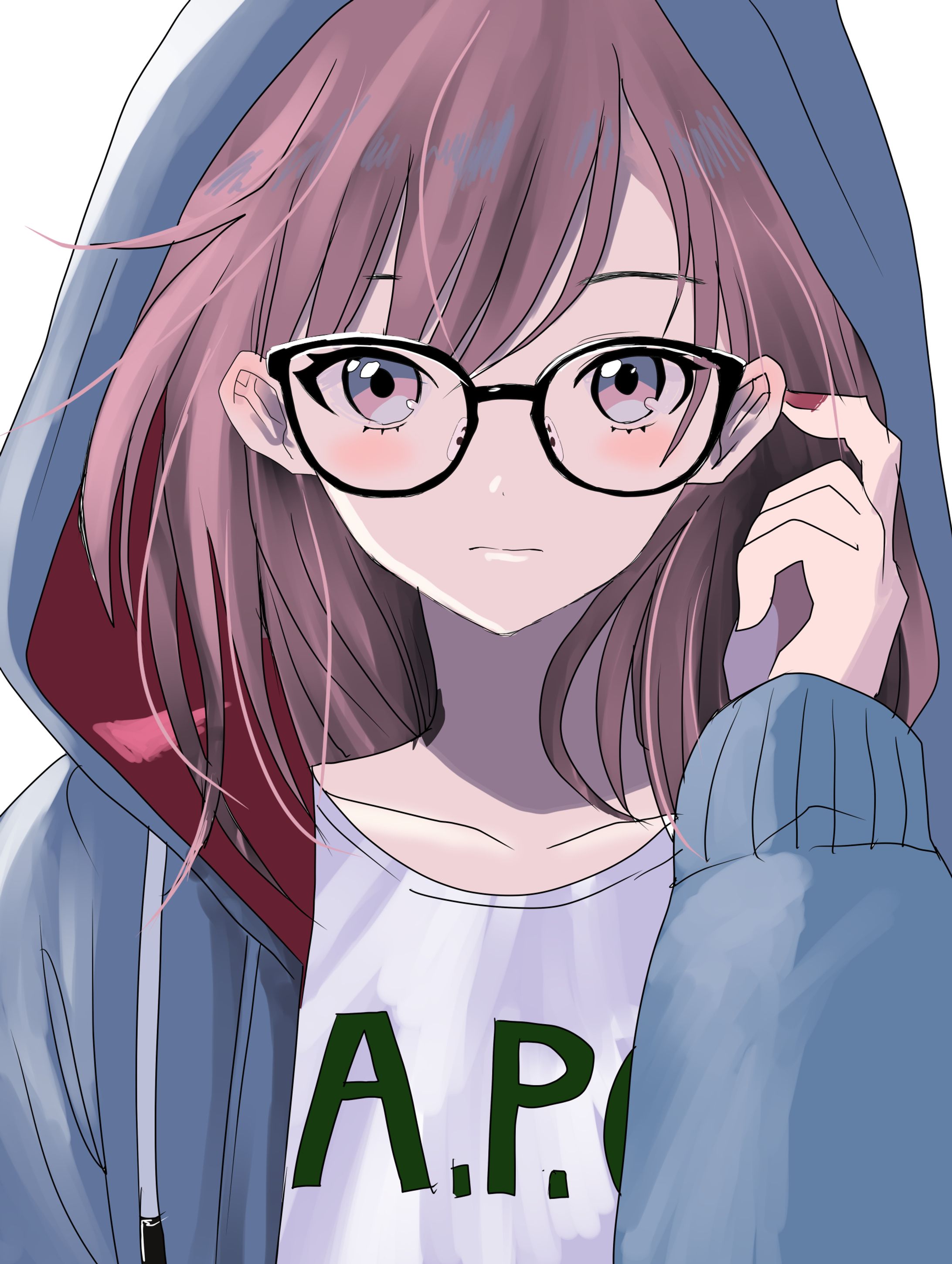 創作眼鏡女子-1