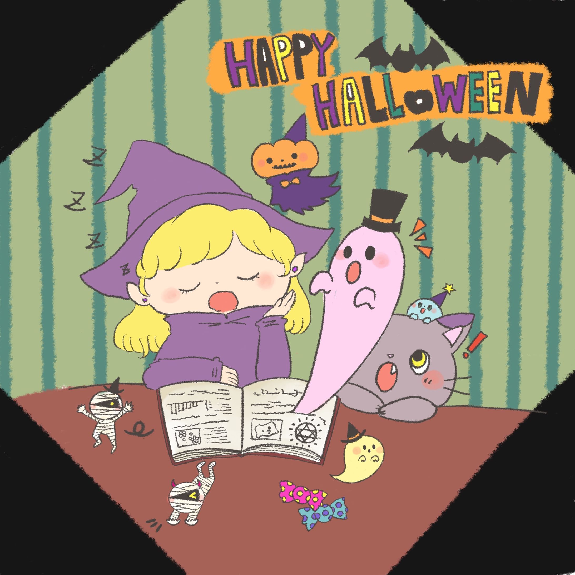 ハロウィン　イラスト-1
