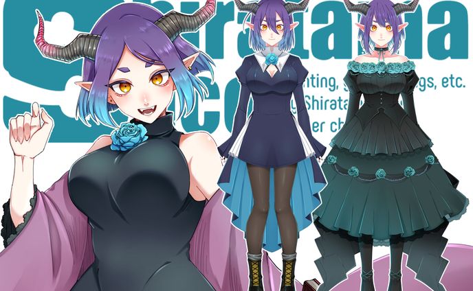 白玉しるこ_Vtuberモデル2種＆キービジュアルアップ