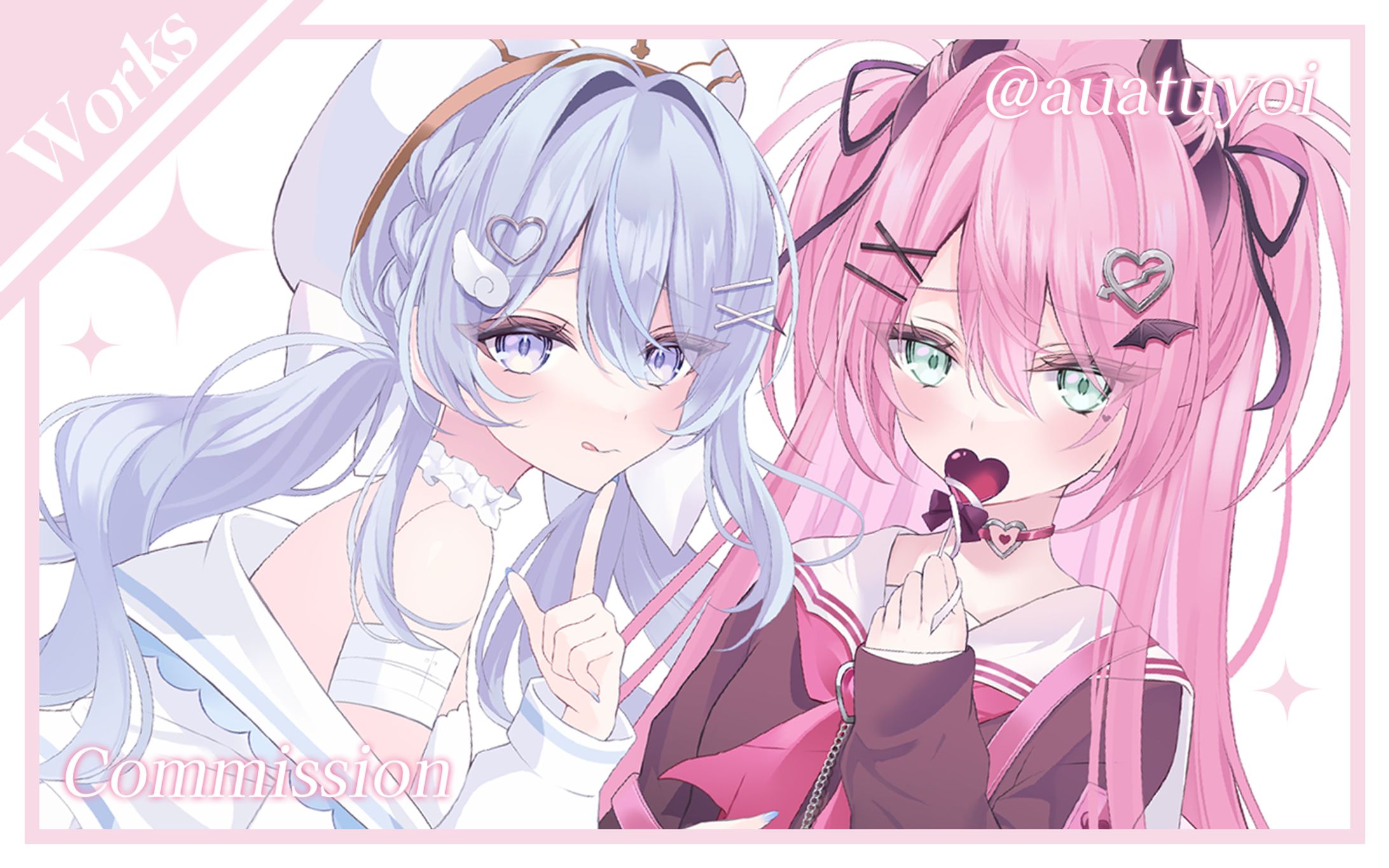 〖works〗魔城ひなの様／シスターソニア様  うらやみしい 歌ってみたイラスト-1