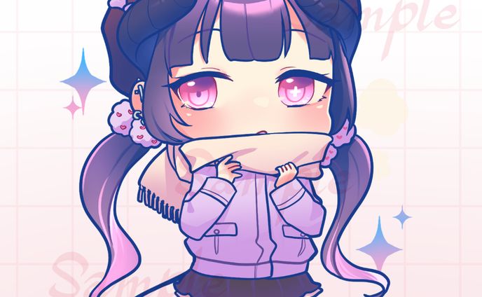 ミニキャライラスト（宵ノチル様）