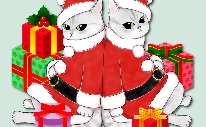 クリスマスと猫