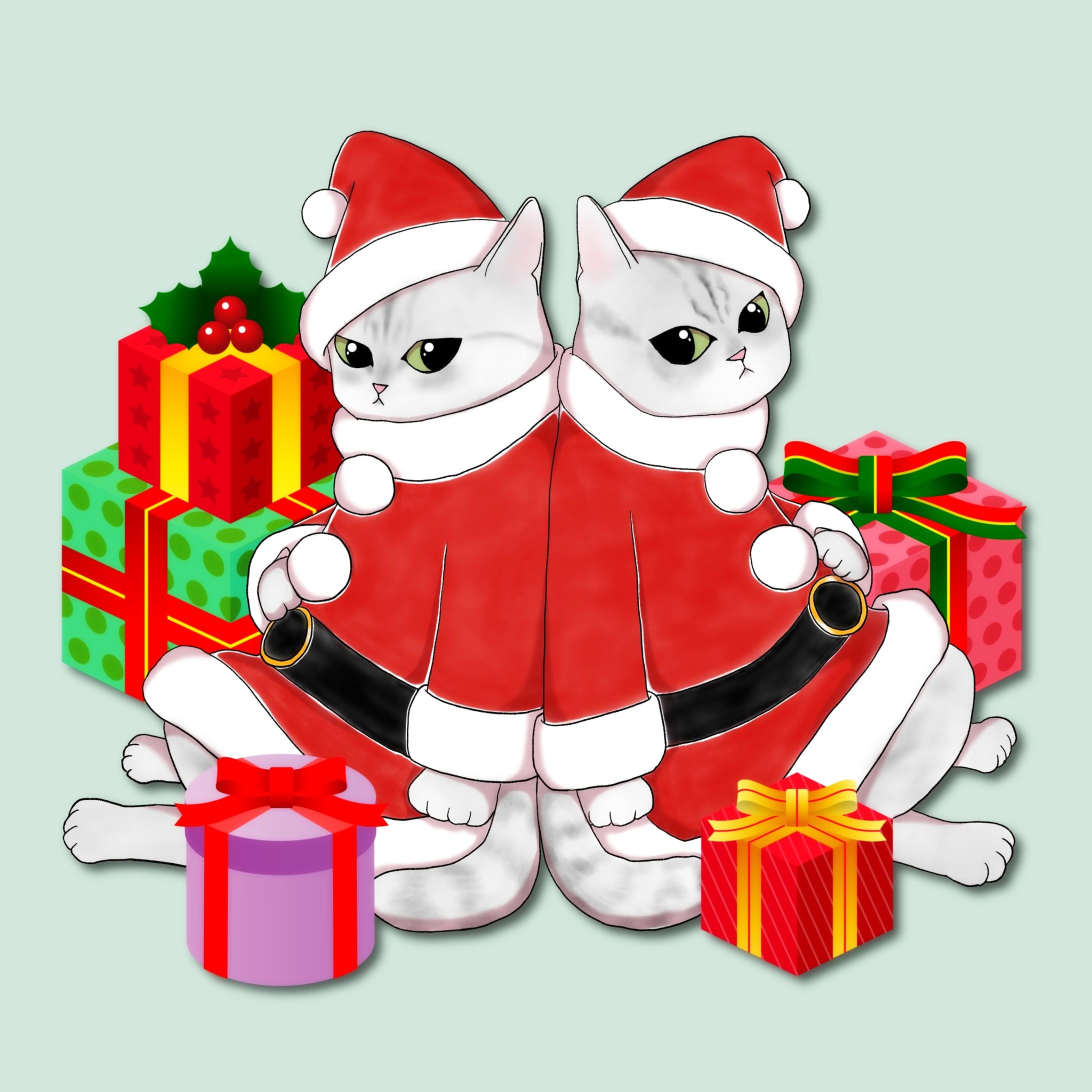 クリスマスと猫-1