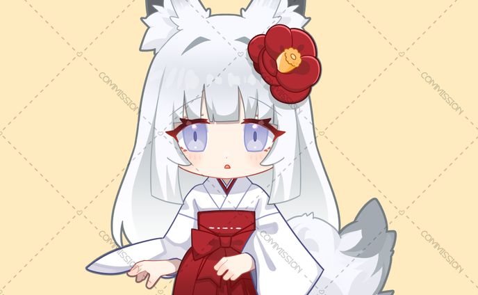 白椿様┊オリジナルトランプ&ステッカー用イラスト