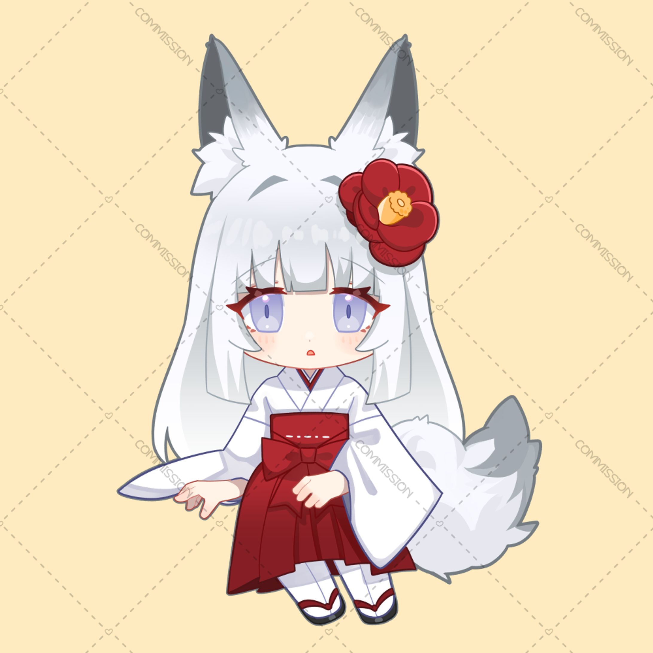 白椿様┊オリジナルトランプ&ステッカー用イラスト-1