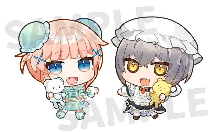 【お仕事】野々熊びこり様、十和はつか様グッズイラスト