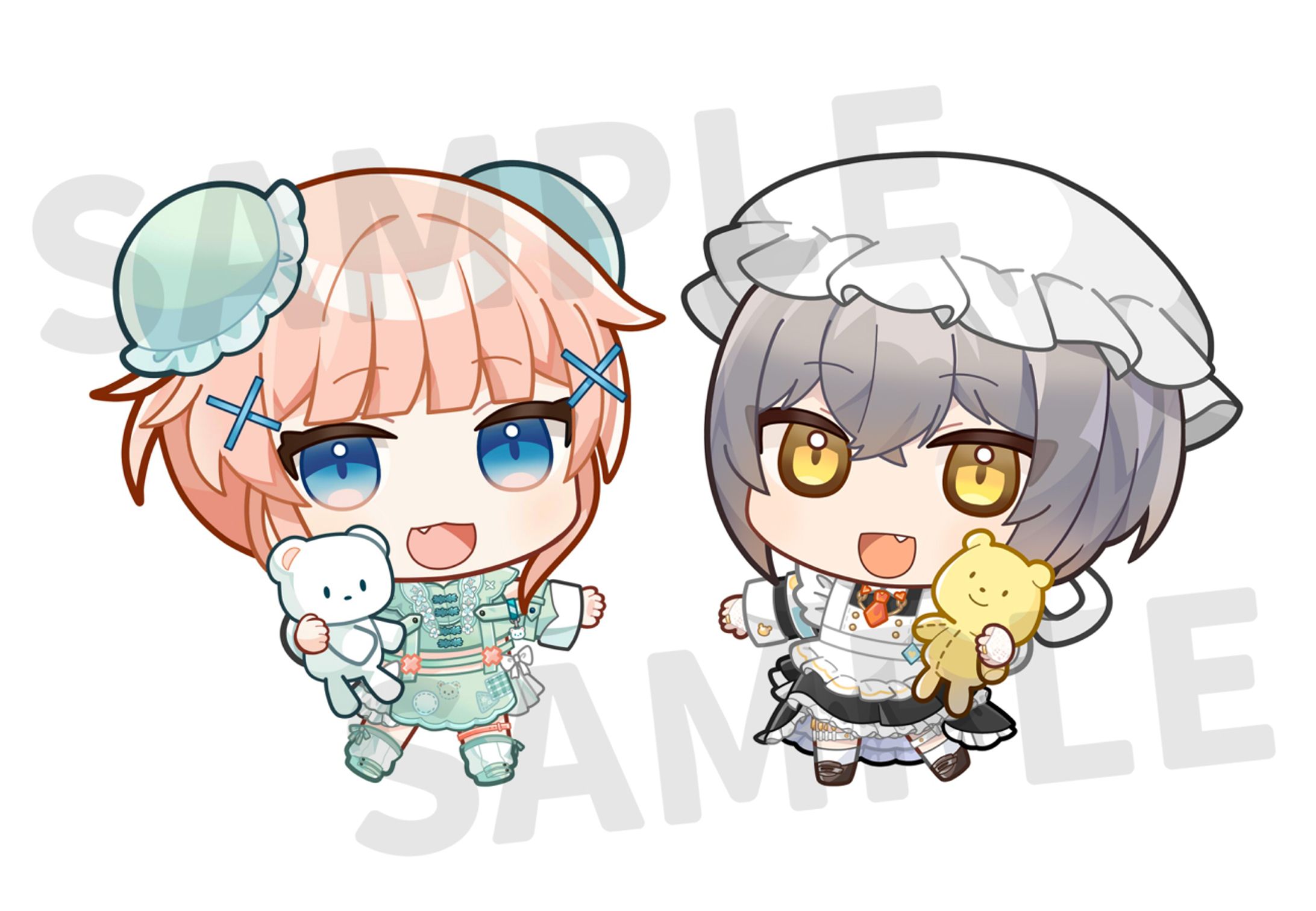【お仕事】野々熊びこり様、十和はつか様グッズイラスト-1