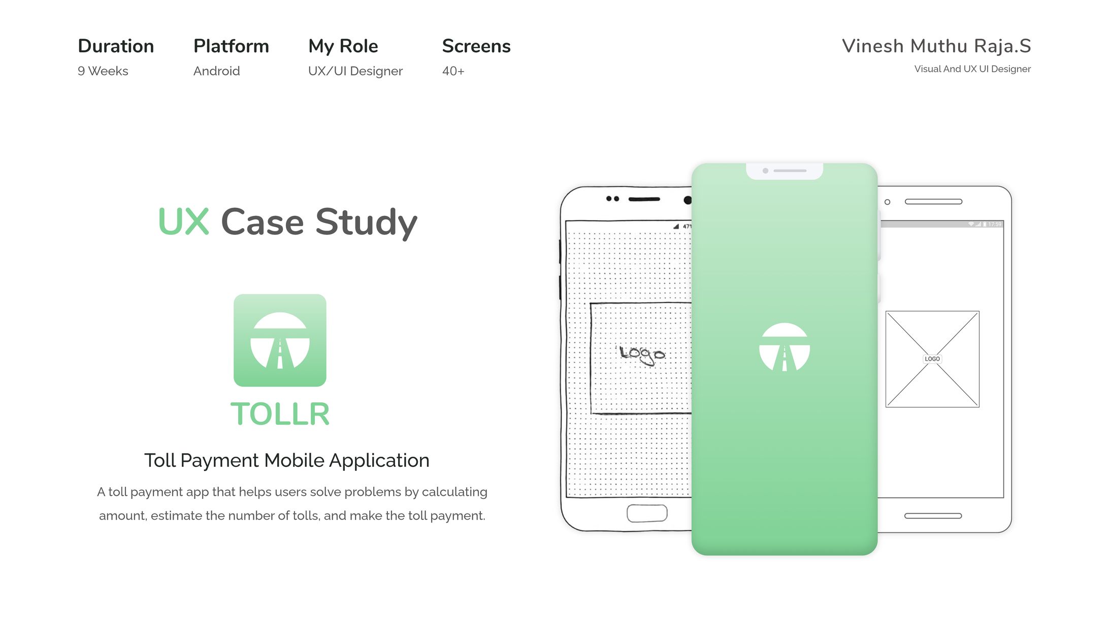UX Case Study-Toll Payment Mobile Application-TOLLR-1