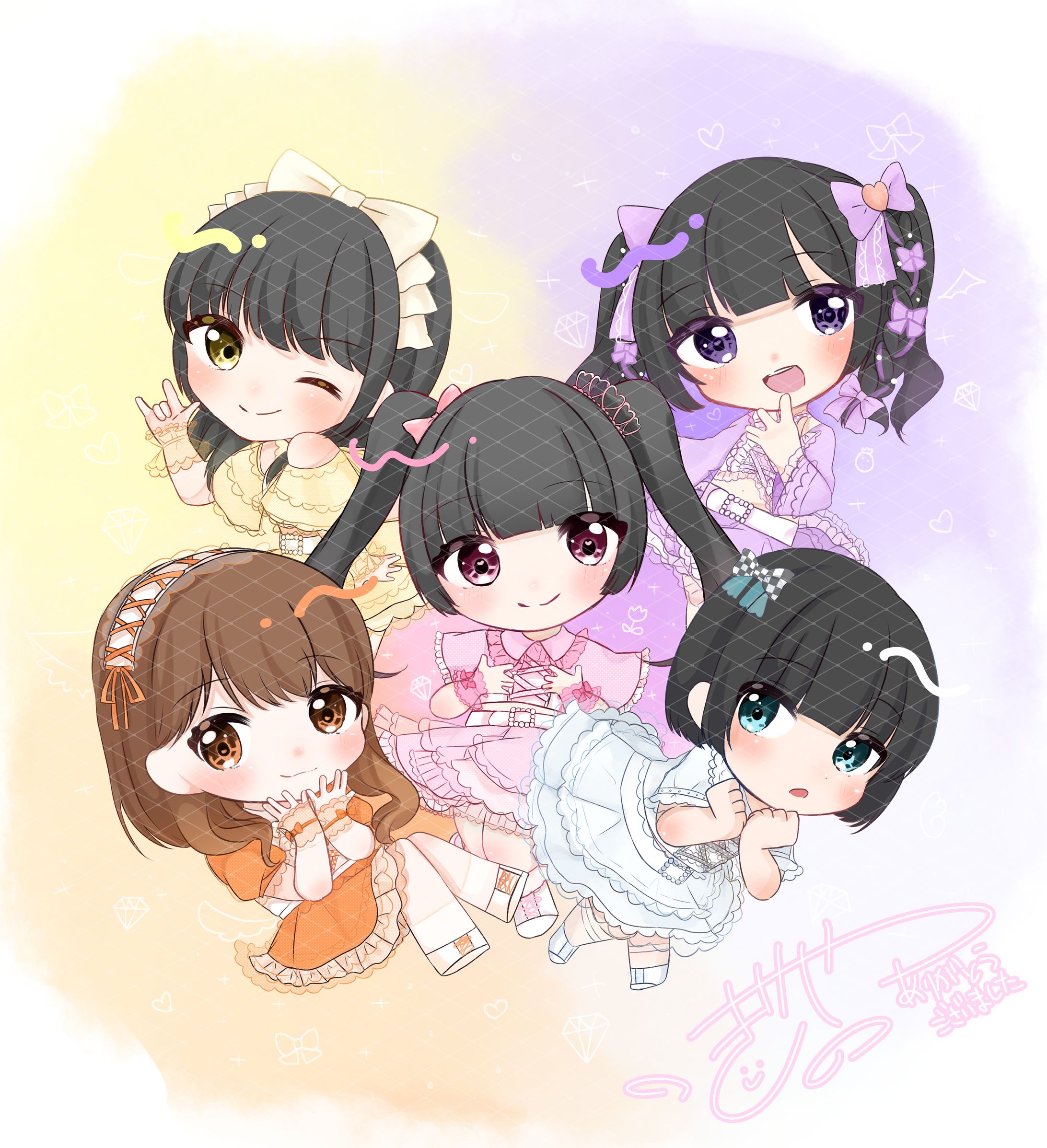 8Jewel Tシャツイラスト-1