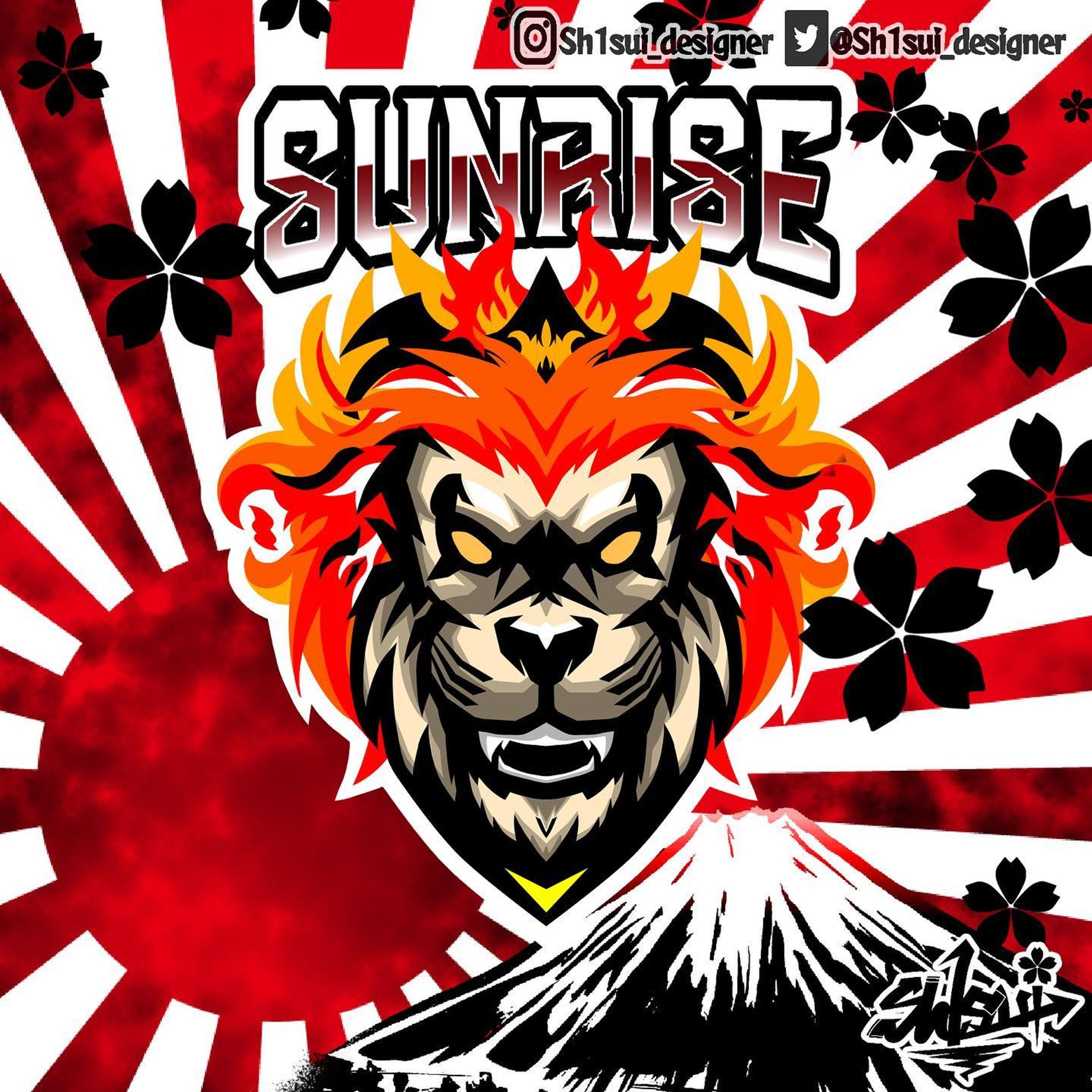 ❖Mascot logo❖

concept:Lion +太陽

text:SUNRISE

Plz Twitter Follow& like

#Mascotlogo #キャラクターロゴ #クランアイコン #デザイン #イラスト #依頼 #kaiju8go logo #mascot #logodesigner #designer #icon #illustration #logos #clanlogo
#esportlogo #esports #mascotlogoinspirations #art #artwork  #logoinspiration #logoawesome #designgraphic #logoplace #logoinspire #sportslogo #graphicdesign #mascotsportbranding #logodesigns #esportlogoteam #logosportideas-1