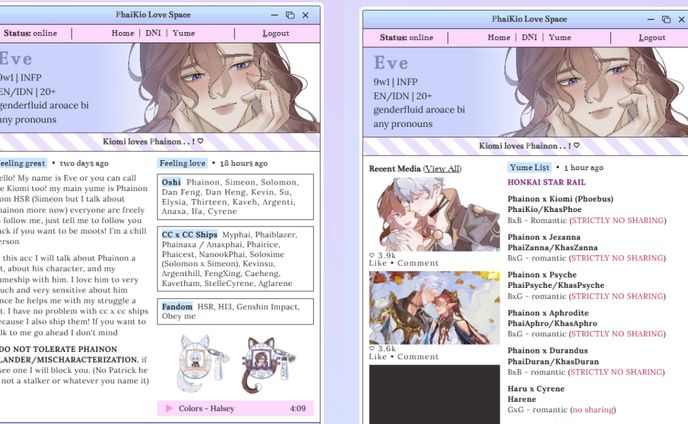 [Carrd] Personal Page - Regular