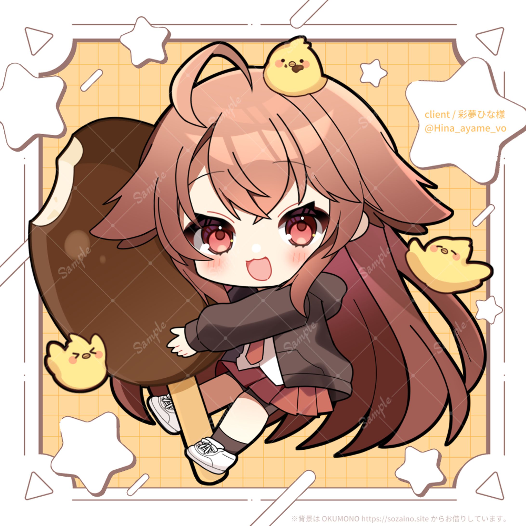 ミニキャライラスト/彩夢ひな様-1