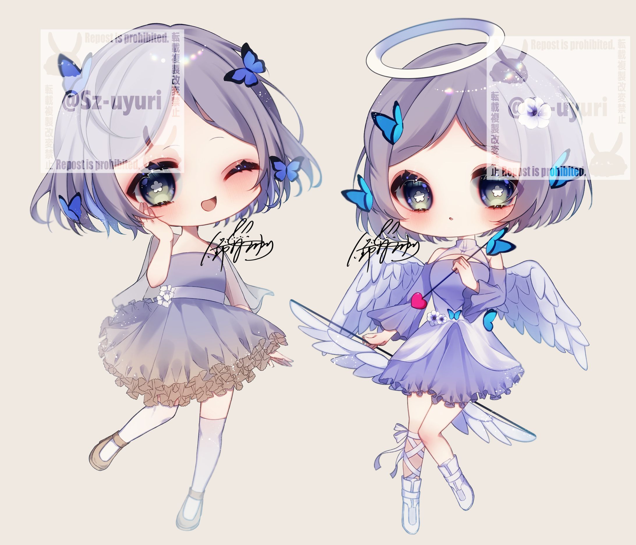 『お仕事』IRIAMライバー様SDイラスト-1