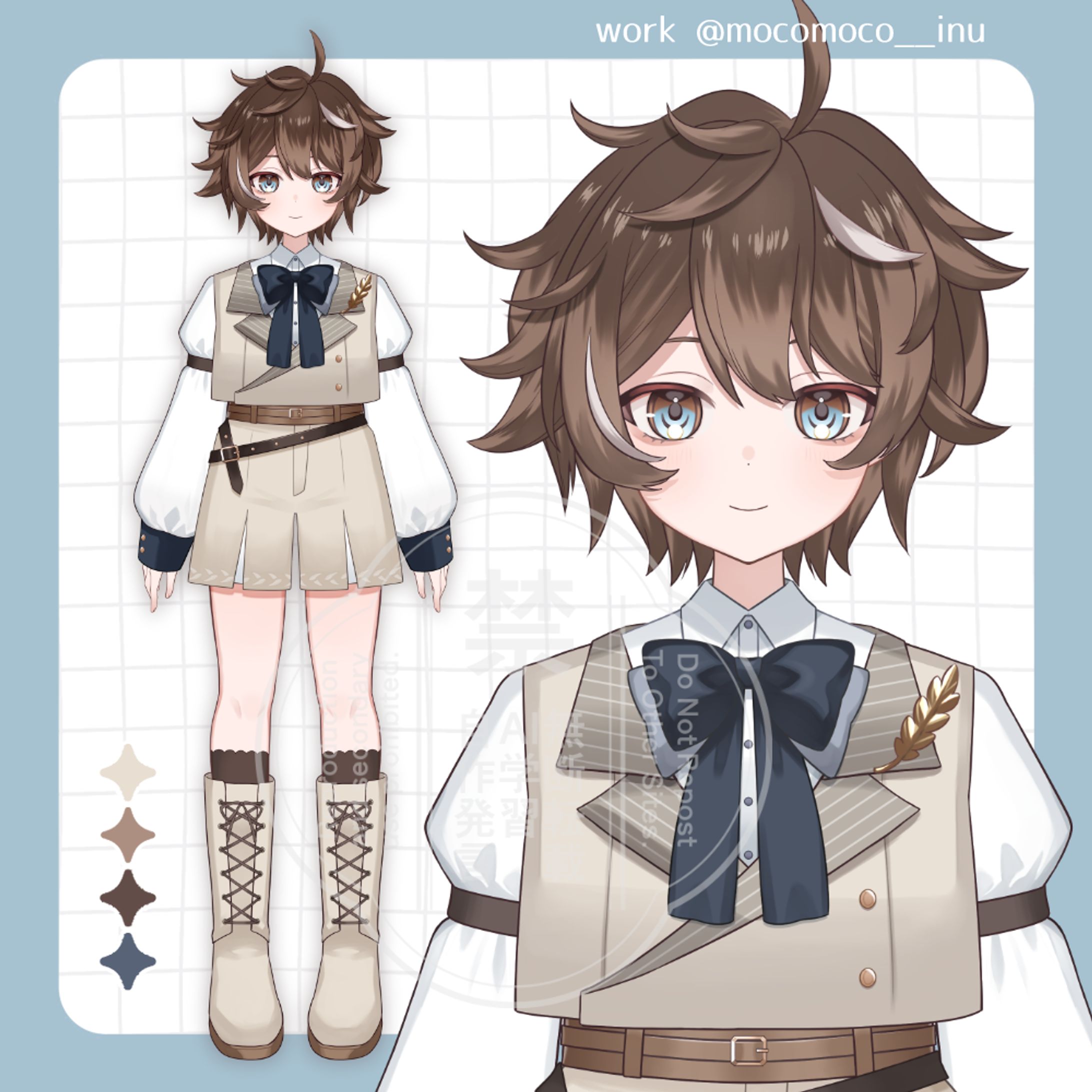 Live2Dパーツ分けイラスト-1