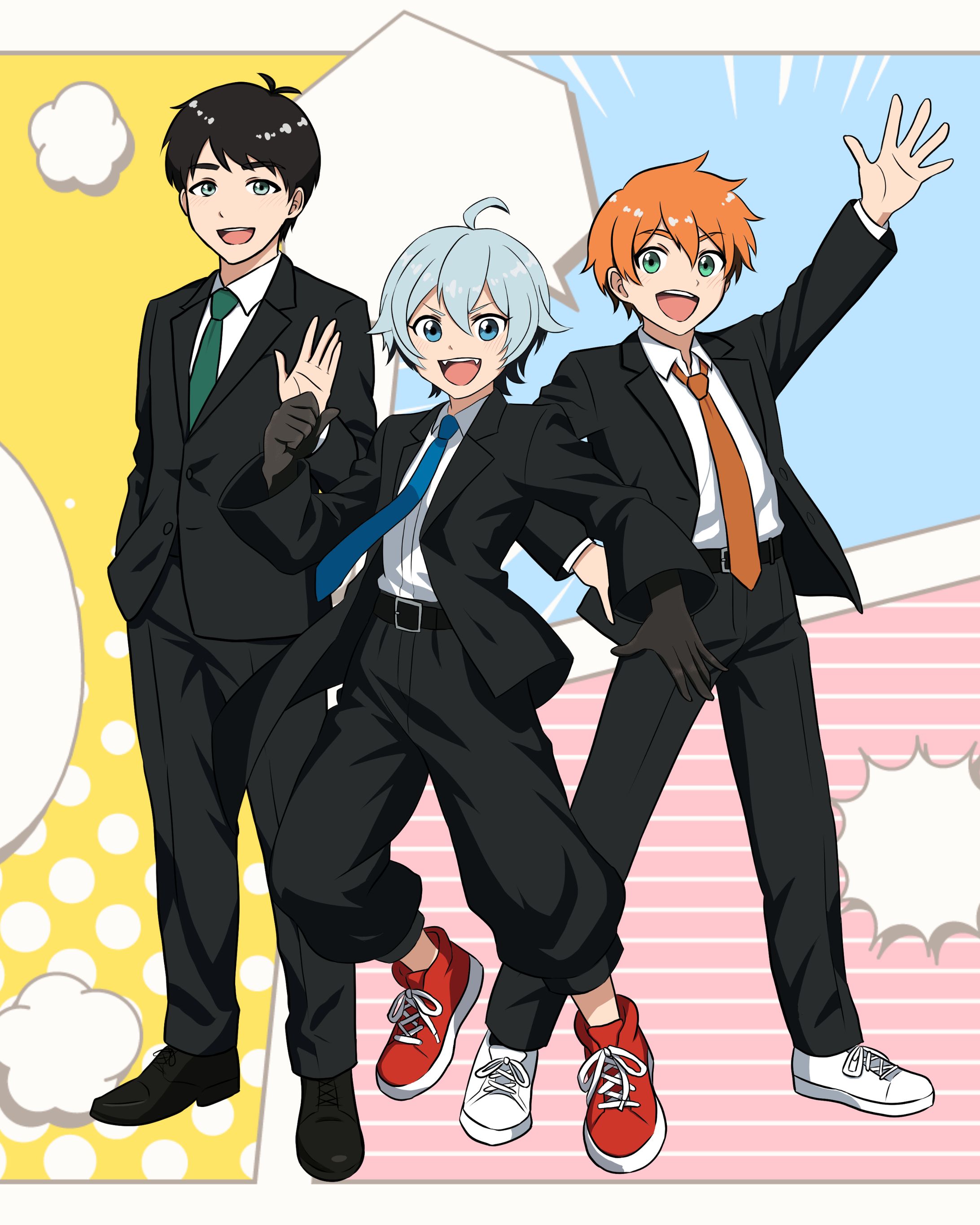 活動者 集合イラスト 立ち絵-1