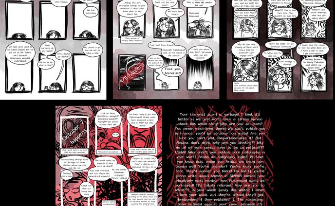 Pages from "The Nameless" short comic