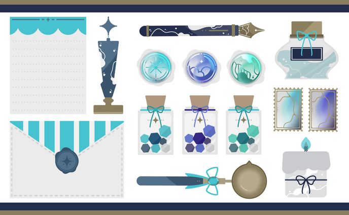 モチーフ小物イラスト③