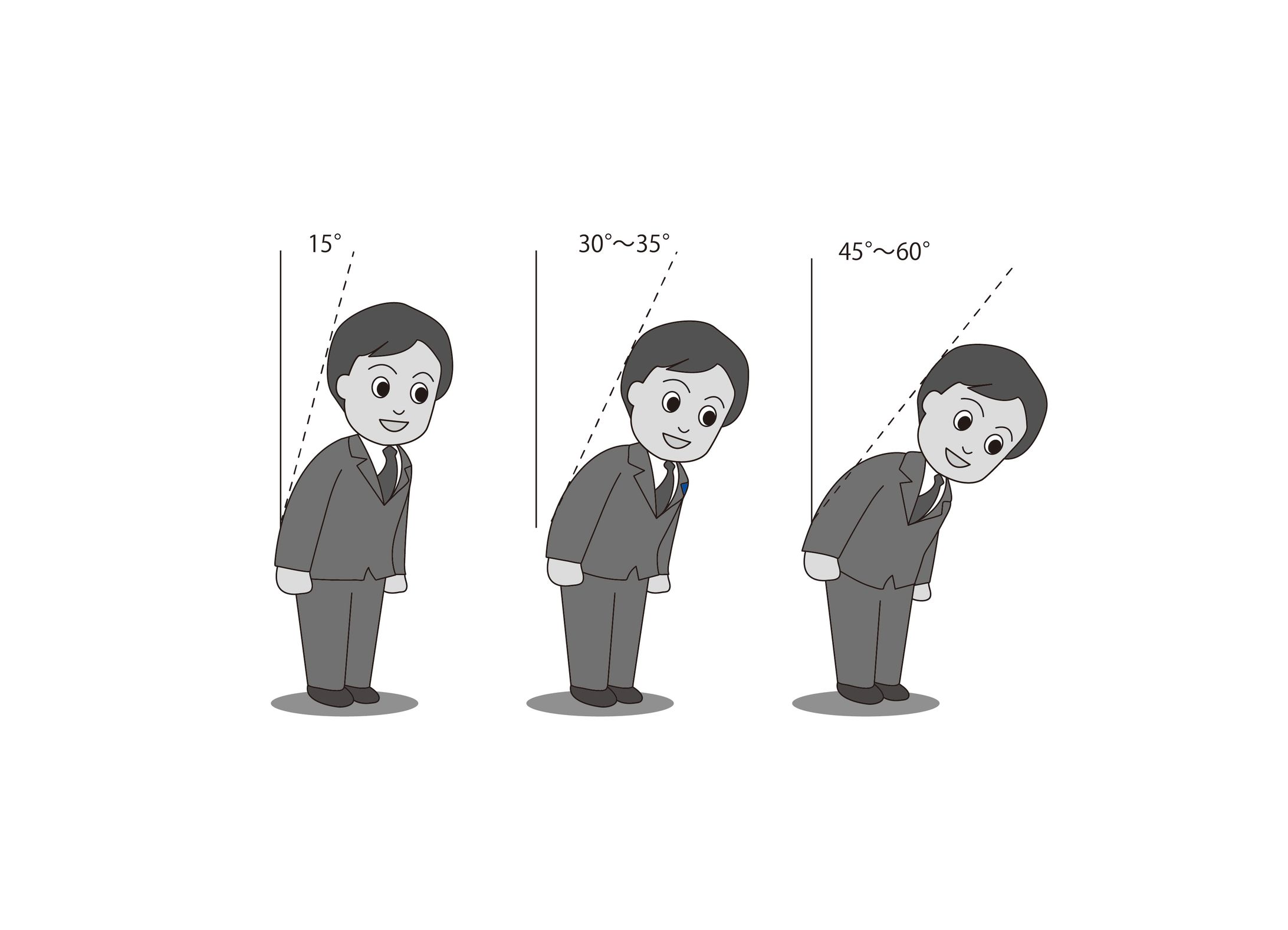 お辞儀マナーイラスト-1