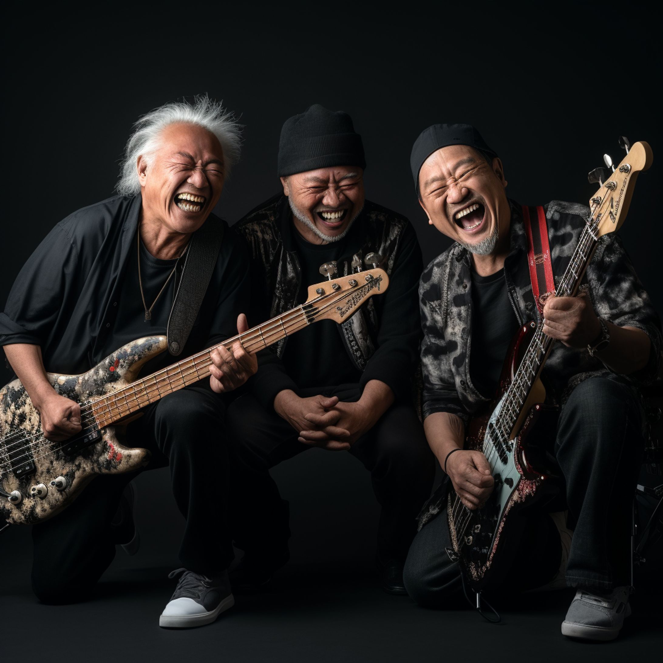 バンド演奏を楽しむシニア-1