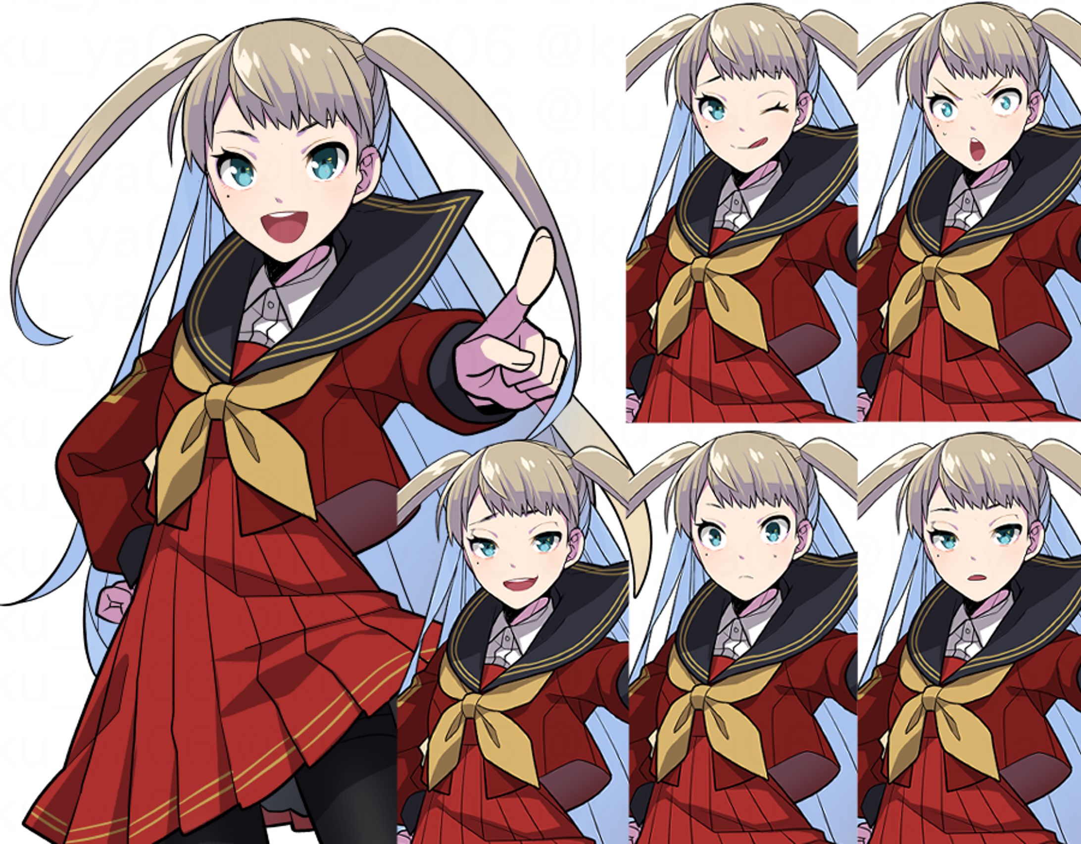 オリジナル/TRPG用キャラ立ち絵＆表情差分-1