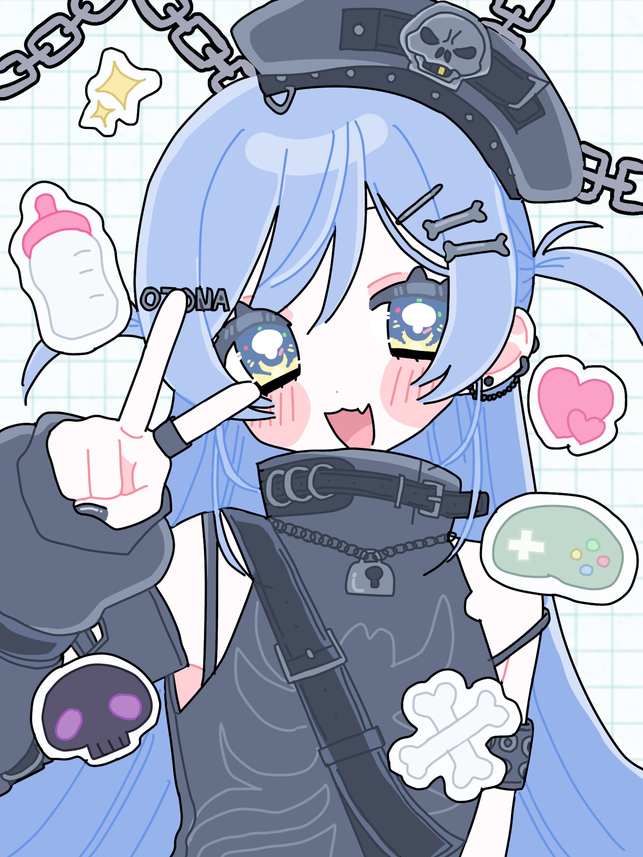 【サムネ採用】ぶいすぽっ！　夜乃くろむ　イラスト-1