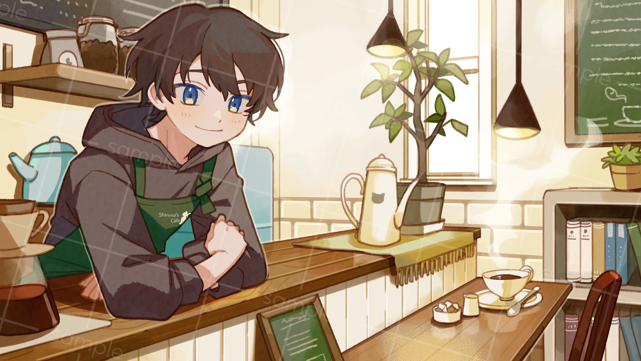 活動一周年記念、サムネイル用イラスト/シンマ様-1