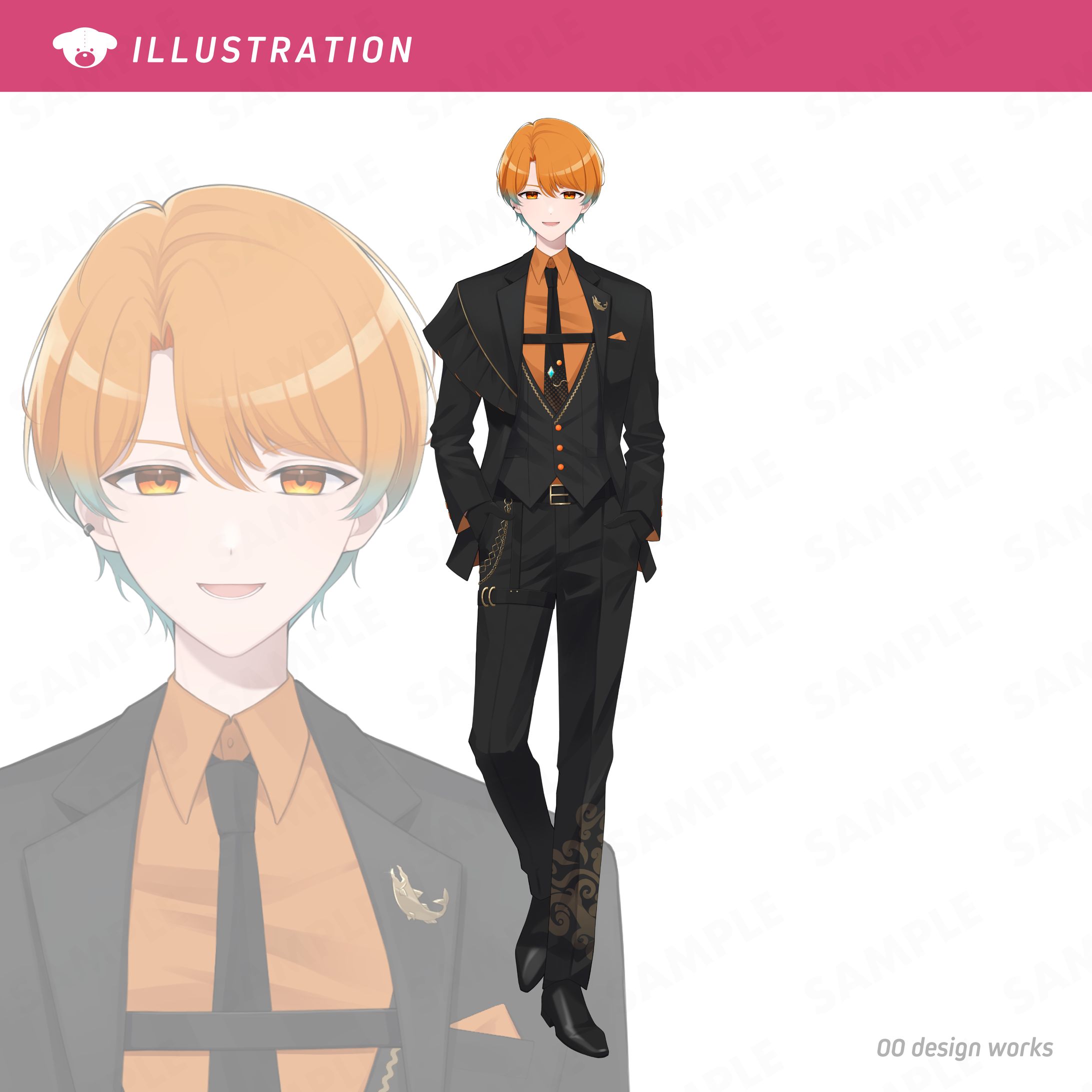 しゃけのこ様 新衣装立ち絵【スーツ】-1