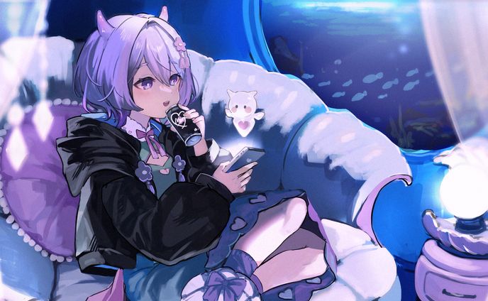 キャラクターイラスト、配信サムネイル