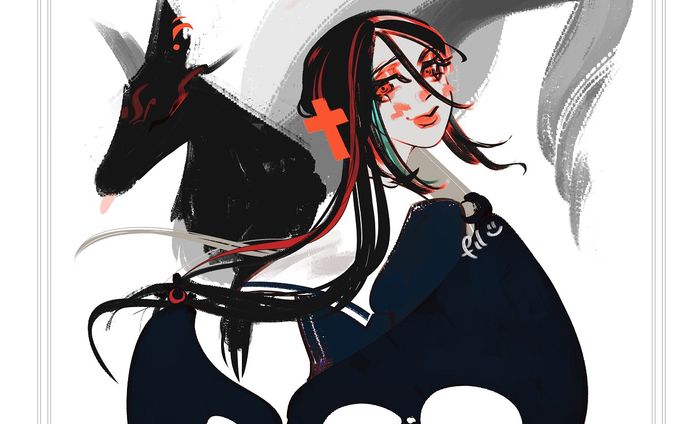 【イラスト】fox says meow