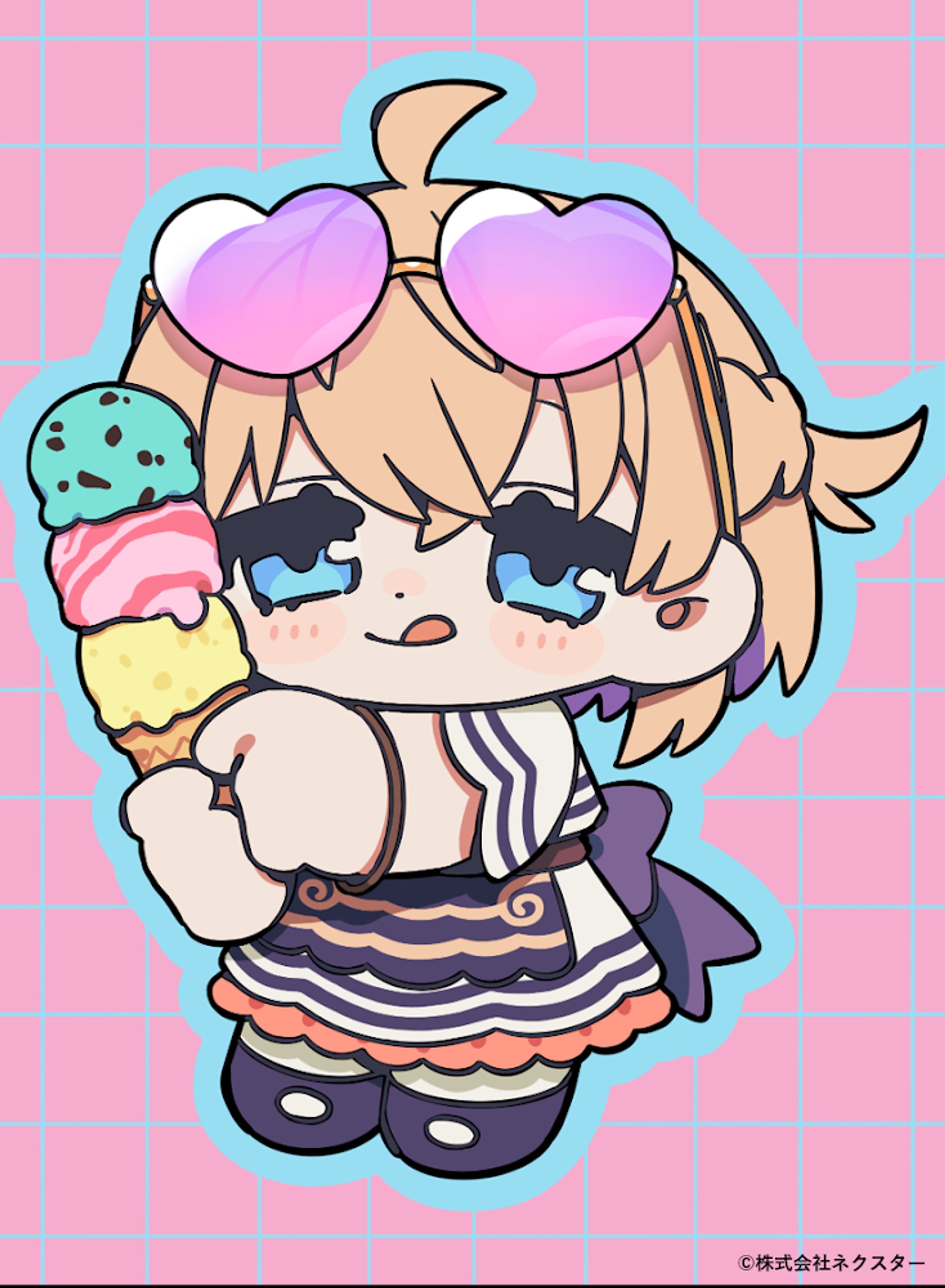 <World Connect Project> パティ・フラヴィ様 グッズ ミニキャライラスト-1