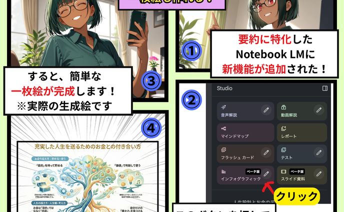 Notebook LMは一枚絵も作れる！