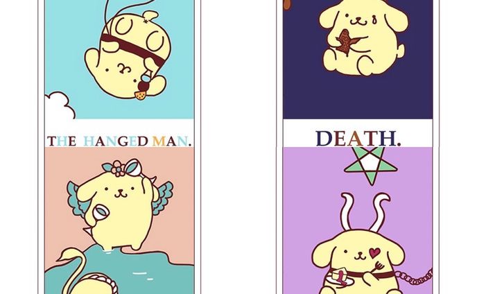 Oggi.jp ポムポムプリンタロット占い
イラスト&デザインを担当させていただきました。
オッジ女性にあわせて、お洒落なプリンちゃんがテーマ。
各イラストにお菓子を忍ばせています〜(探してみてね)
表面も洋菓子屋さんの包装紙っぽい仕上げに。

それにしても23カットは修行の域でした笑
ぜひ占ってみてね。

@oggi_mag #oggi #オッジ #ポムポムプリン #プリンちゃん #タロット占い #タロットカード #タロットリーディング #サンリオ #サンリオショップ #洋菓子店 #包装紙 #雑誌 #イラストレーター #デザインアート #グラフィックデザイナー #sanrio #sanriocharacters #sanriojapan #tarotreading #sweetssweets #webdesigners #pompompurin #pompom