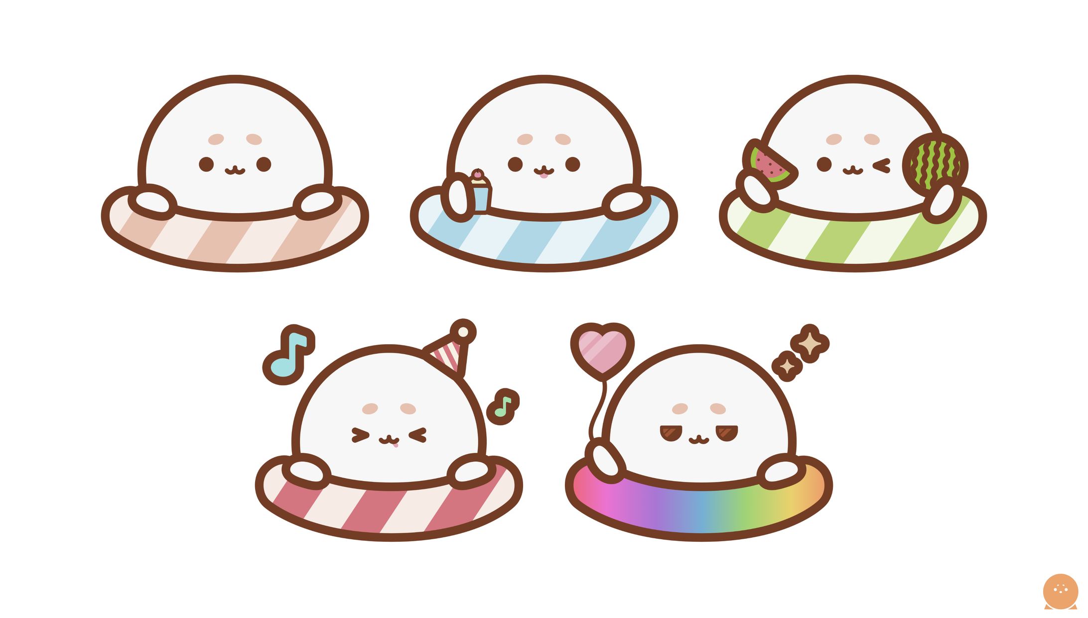 ILLUSTRATION┊︎水豹よてに メンバーバッジ-1